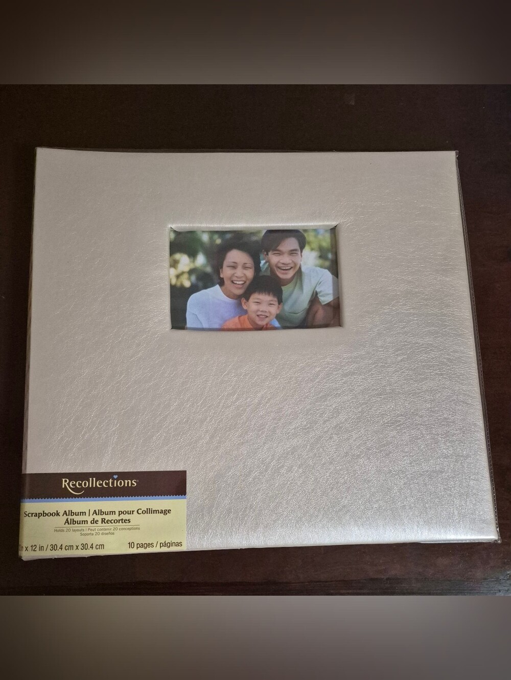 Recollections Champagne Scrapbook Album W/package Of refill Pages